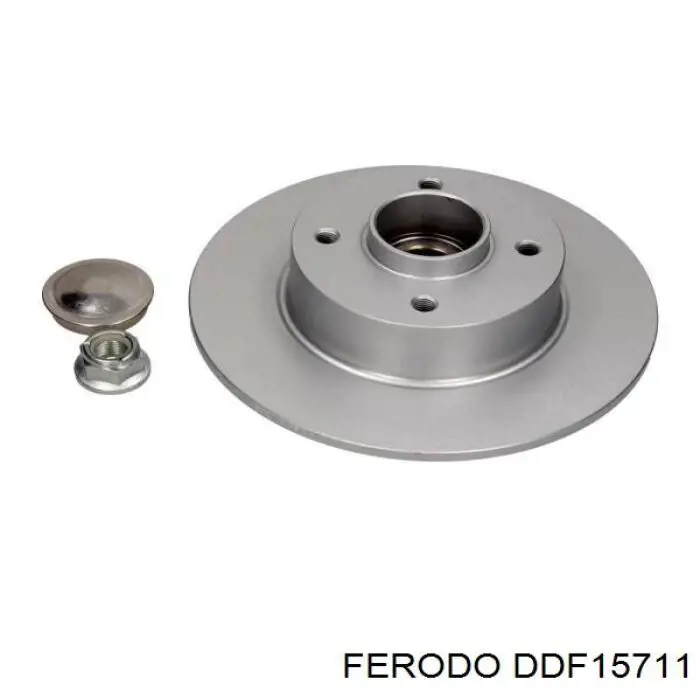 DDF15711 Ferodo диск тормозной задний