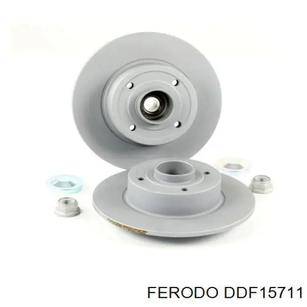 Диск гальмівний задній DDF15711 Ferodo
