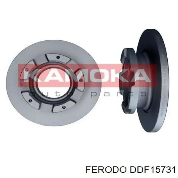 Disco de freno trasero DDF15731 Ferodo