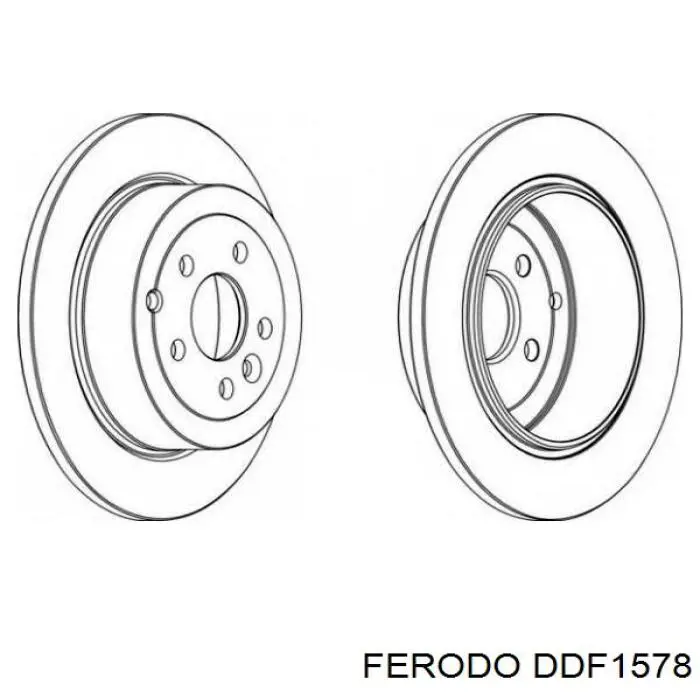 DDF1578 Ferodo Дисковый тормоз
