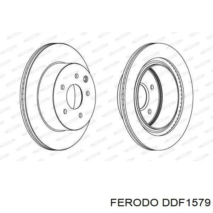 Задний тормозной диск Ferodo DDF1579 цена, от 41.05 USD