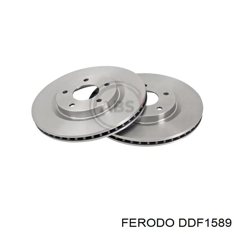 Передние тормозные диски DDF1589 Ferodo