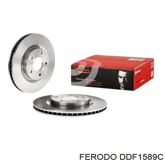 DDF1589C Ferodo Диск тормозной передний