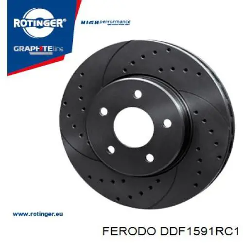 Передний тормозной диск Ferodo DDF1591RC1