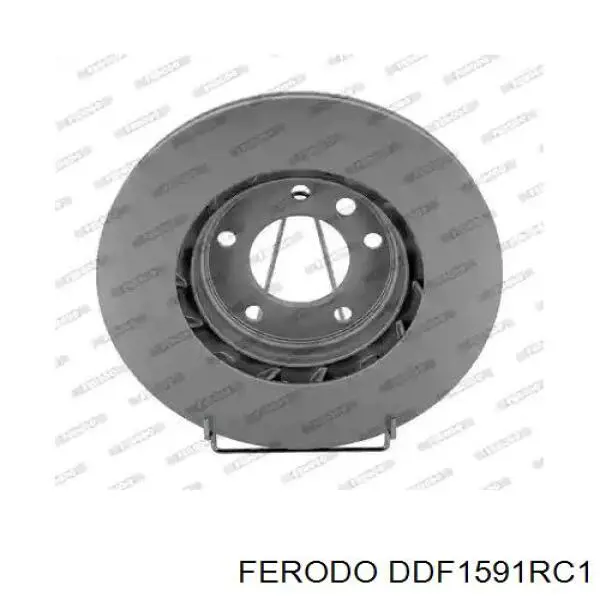 DDF1591RC-1 Ferodo disco do freio dianteiro