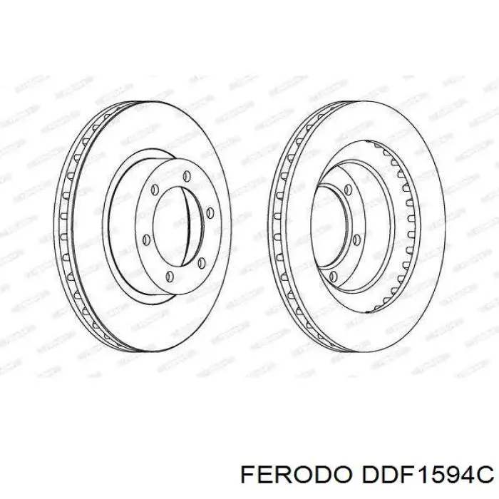 DDF1594C Ferodo передние тормозные диски