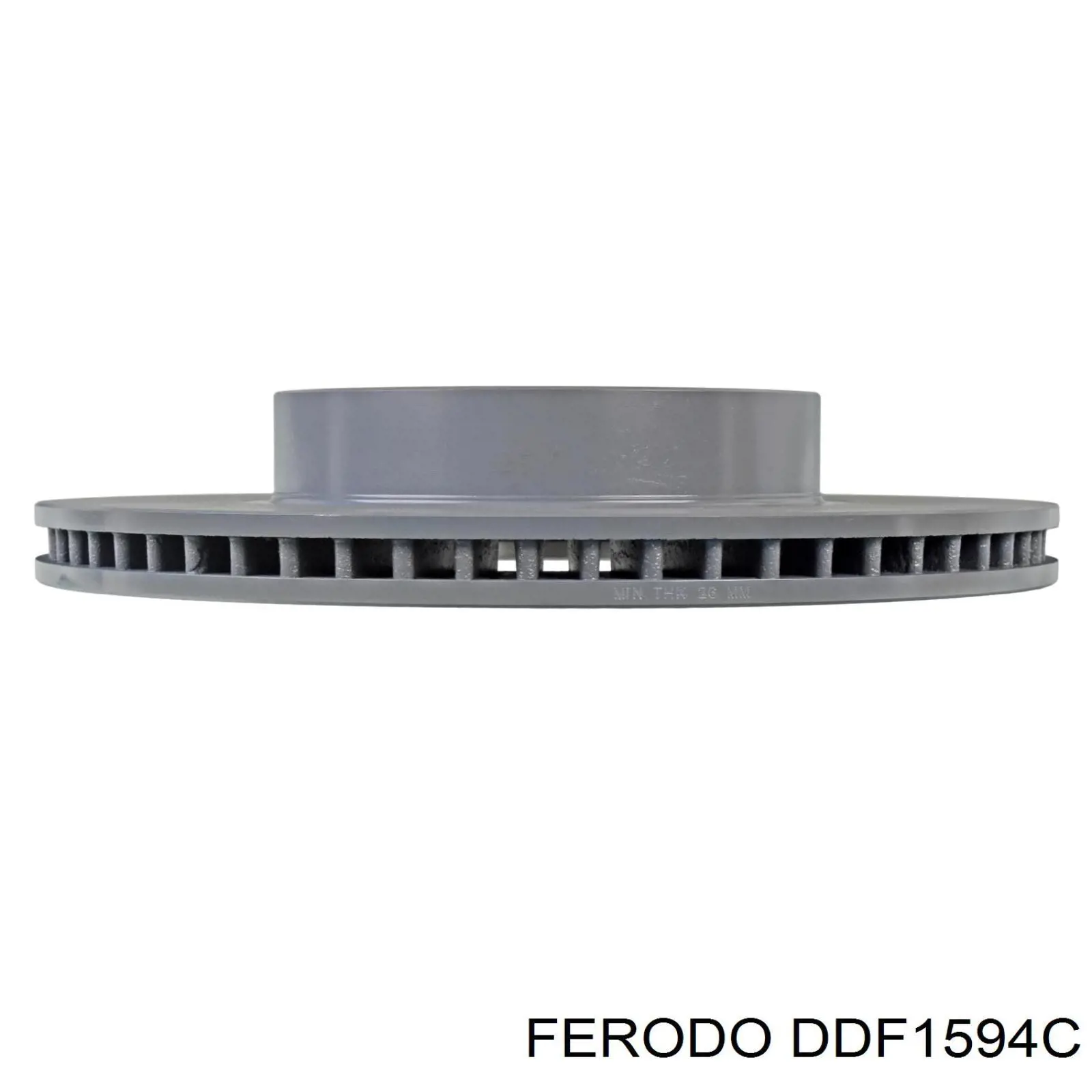 Тормоз дисковый передний Ferodo DDF1594C цена, от 79.82 USD