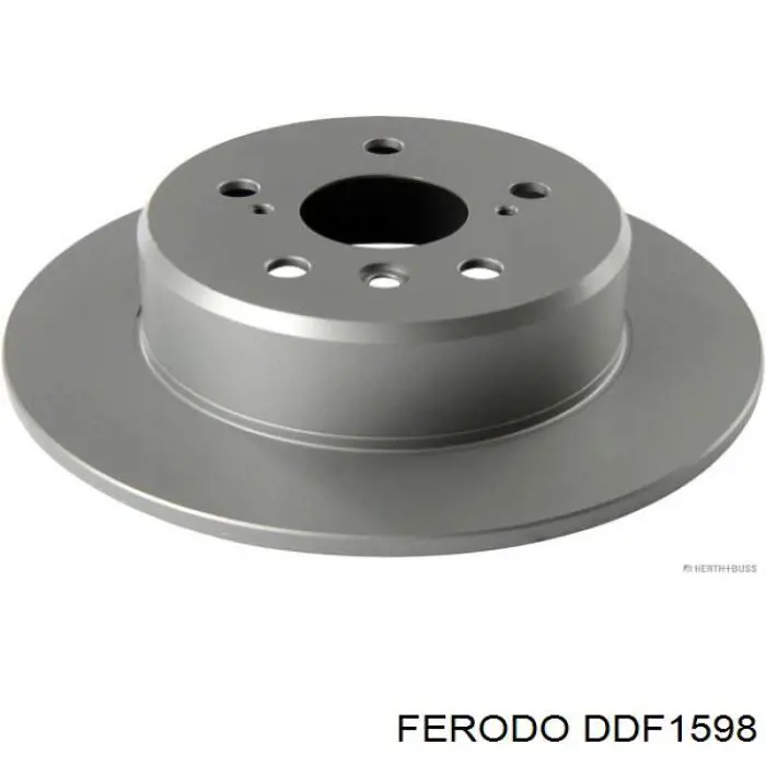 Disco de freno trasero DDF1598 Ferodo