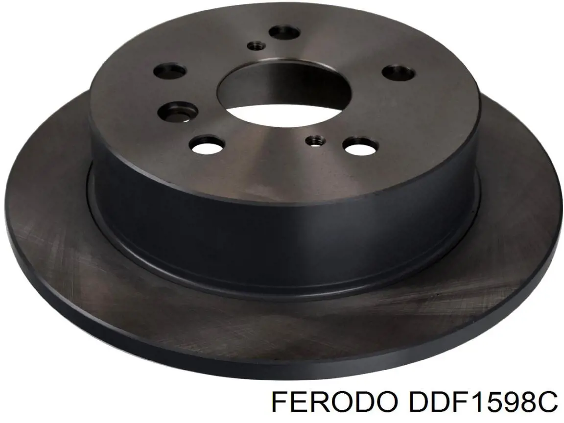 Disco de freno trasero DDF1598C Ferodo