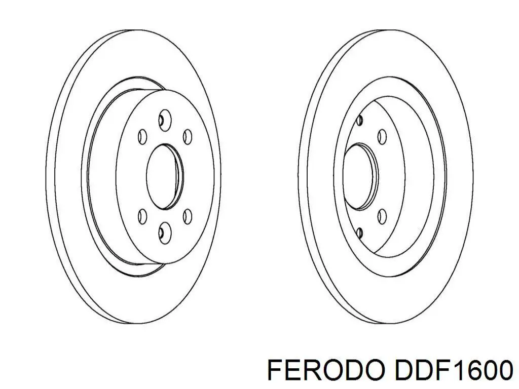 Тормозные диски DDF1600 Ferodo