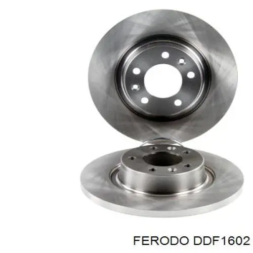 Disco de freno trasero DDF1602 Ferodo