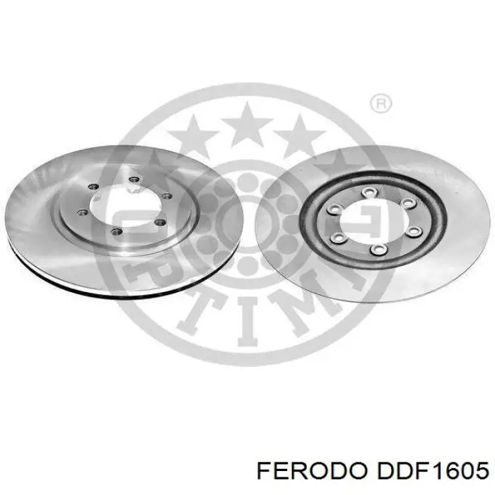 DDF1605 Ferodo Диск тормозной передний