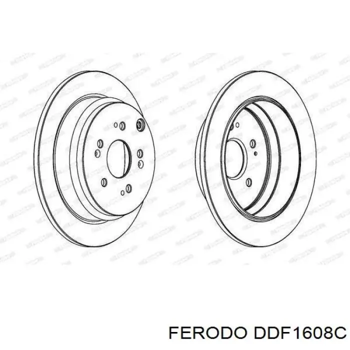 DDF1608C Ferodo тормозные диски