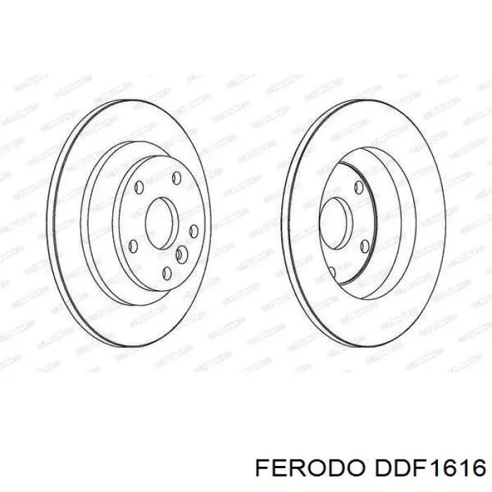 Тормозные диски DDF1616 Ferodo
