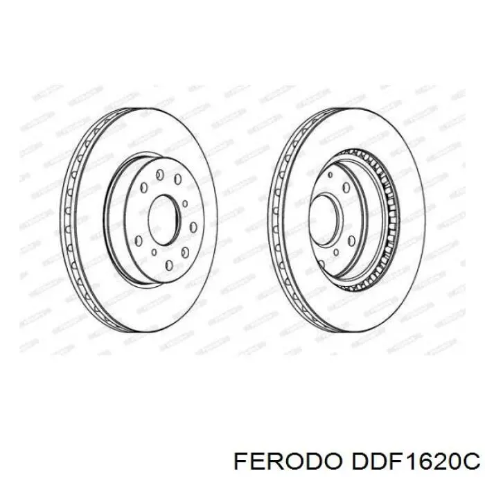 DDF1620C Ferodo тормозные диски