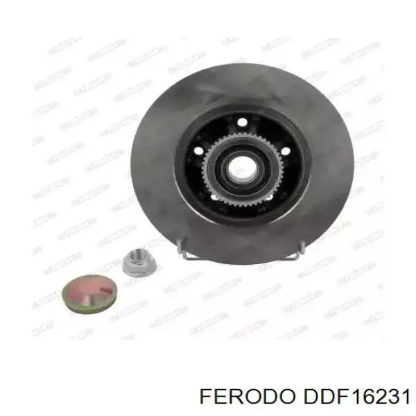 DDF16231 Ferodo disco do freio traseiro