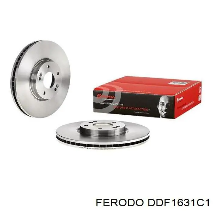 Тормоз дисковый передний Ferodo DDF1631C1 цена, от 81.94 USD