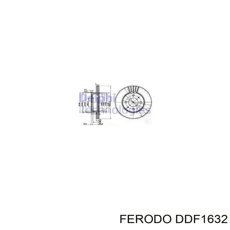 Купить DDF1632 Ferodo Ротор тормозной
