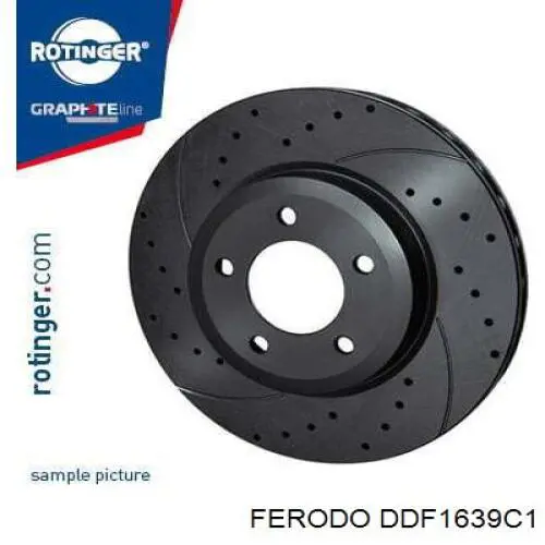 Передние тормозные диски DDF1639C1 Ferodo