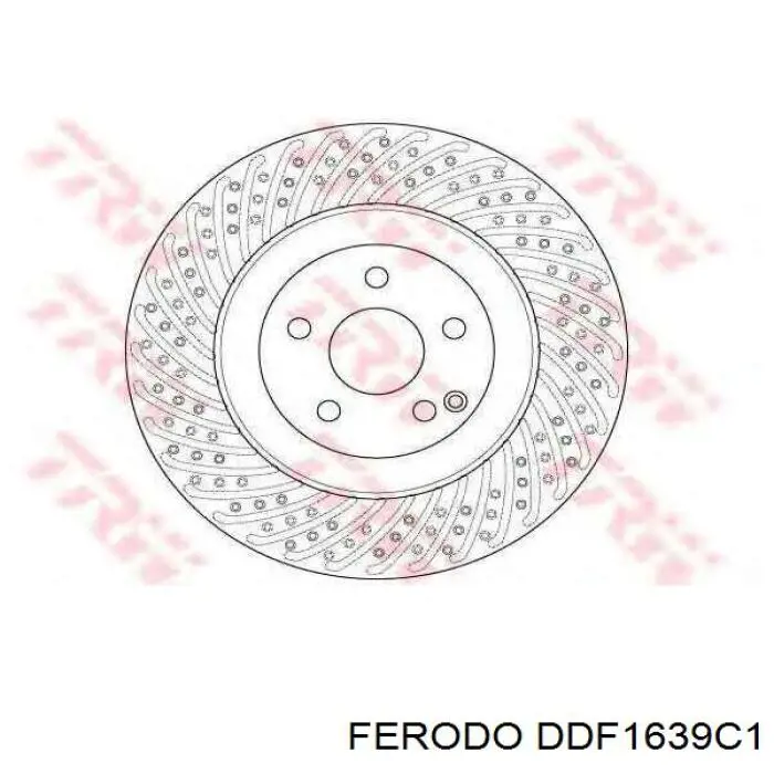 Передний тормозной диск Ferodo DDF1639C1