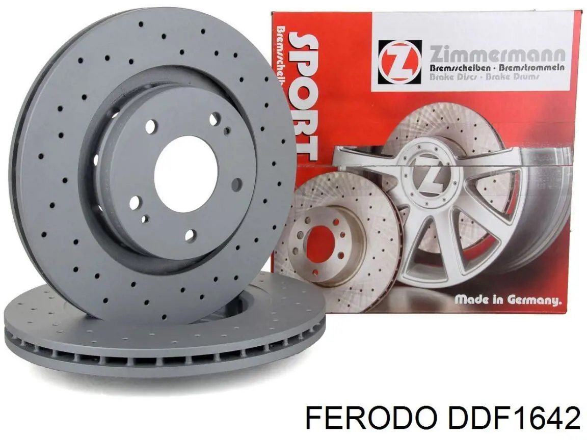 Передние тормозные диски DDF1642 Ferodo