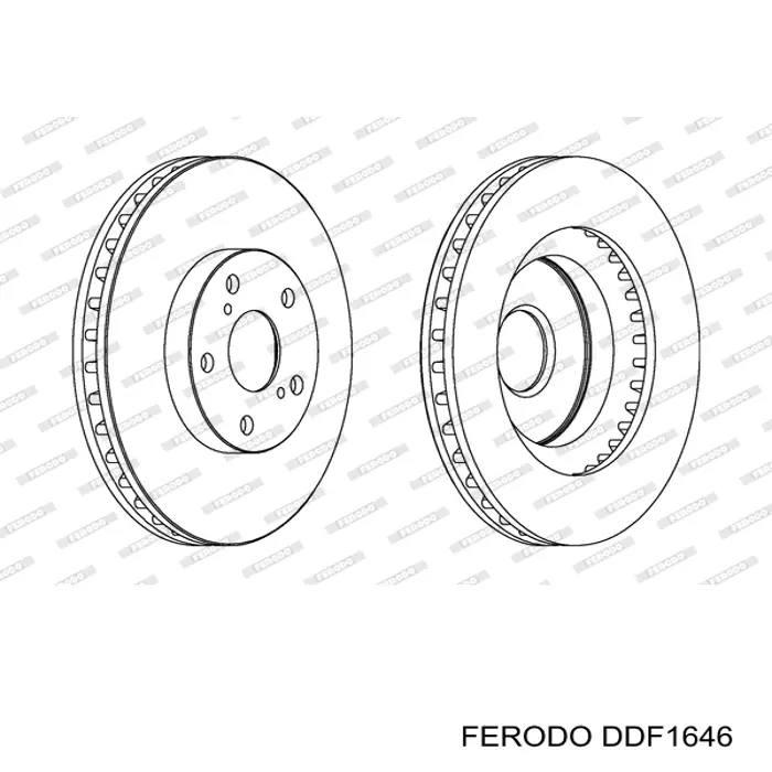 Передний тормозной диск Ferodo DDF1646