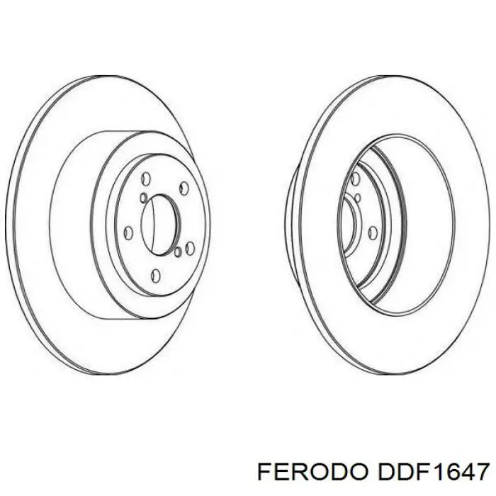 Тормозные диски DDF1647 Ferodo