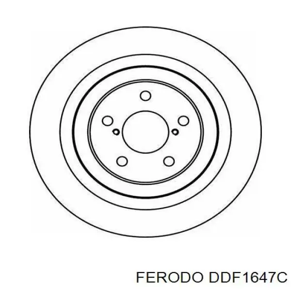Тормозные диски DDF1647C Ferodo
