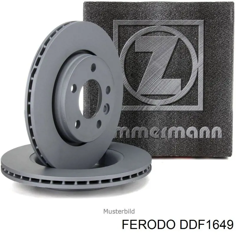 DDF1649 Ferodo Диск тормозной передний