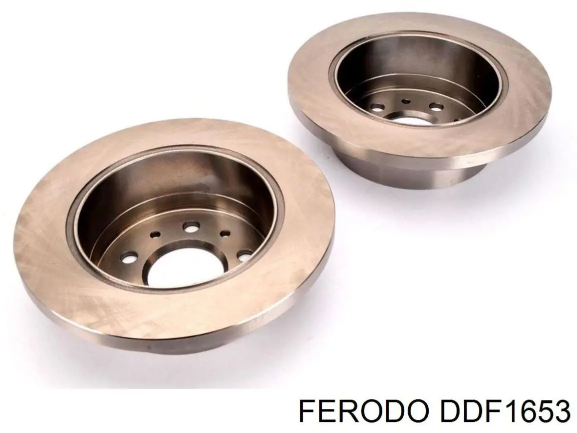 Disco de freno trasero DDF1653 Ferodo