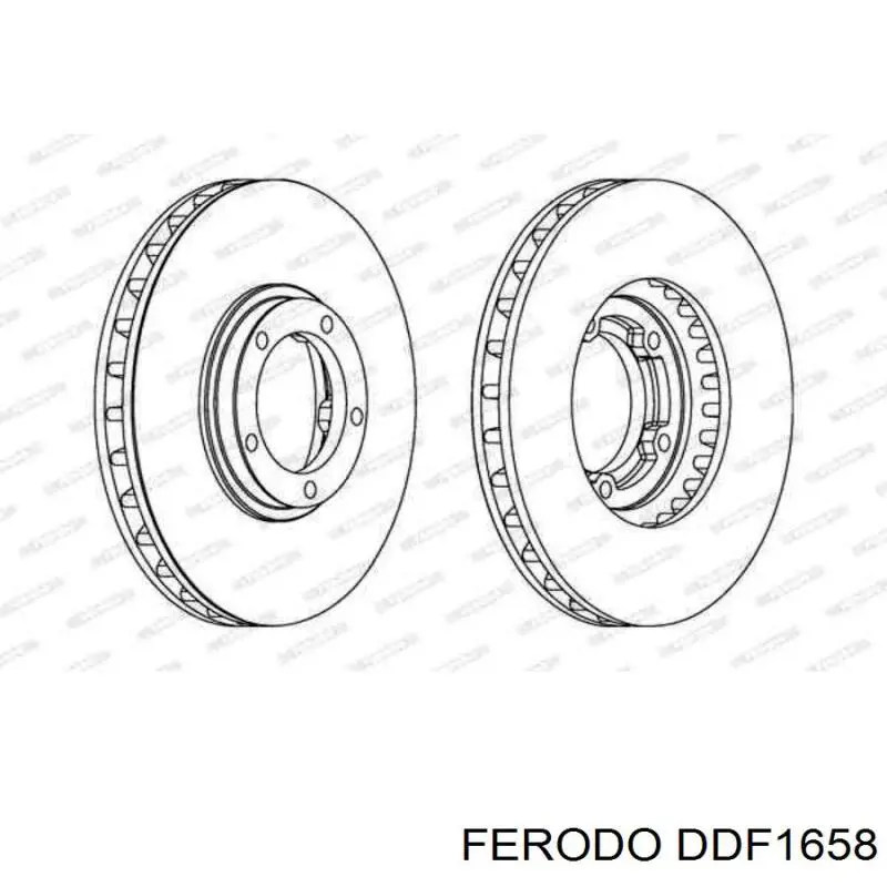 Тормоз дисковый передний Ferodo DDF1658 цена, от 54.00 USD