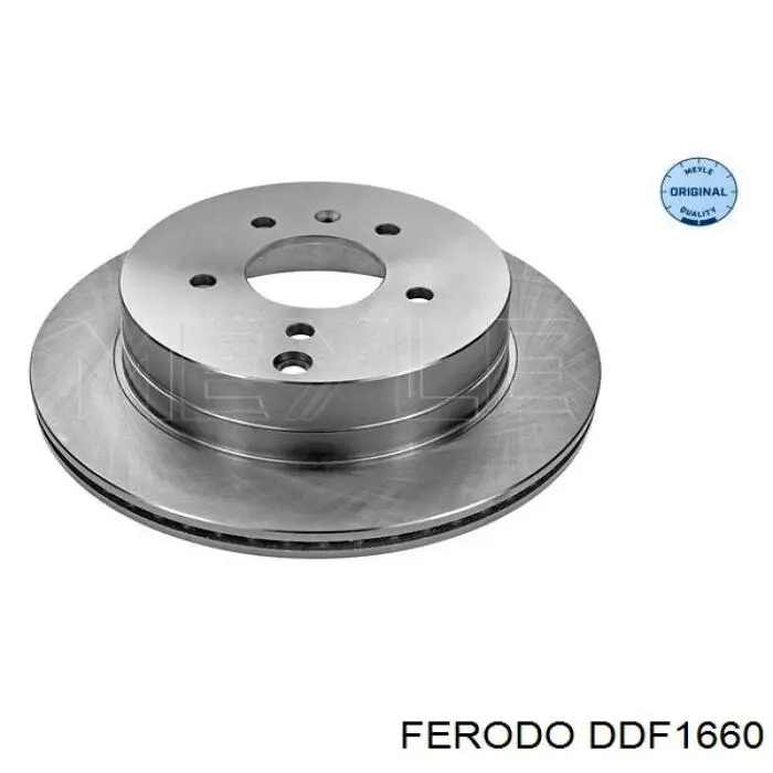 Disco de freno trasero DDF1660 Ferodo
