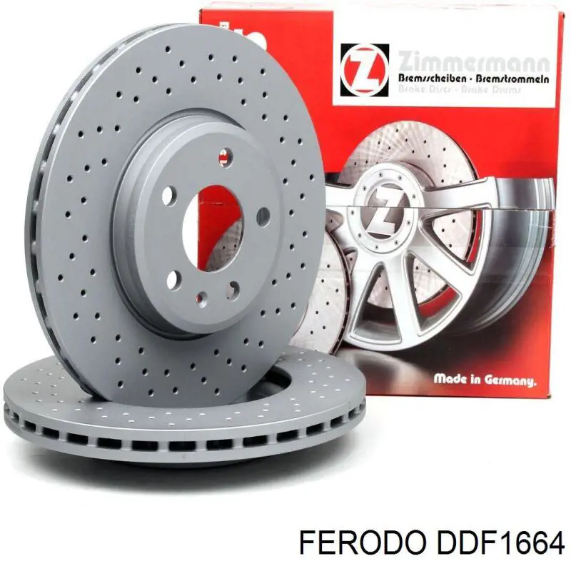 Передние тормозные диски DDF1664 Ferodo