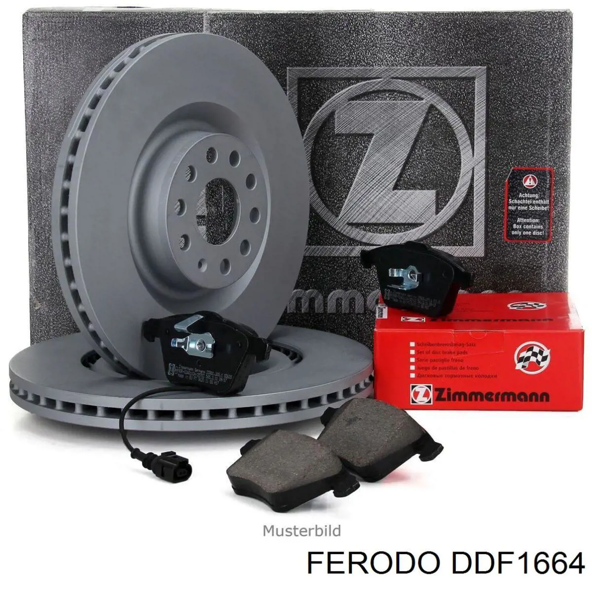 DDF1664 Ferodo Диск тормозной передний