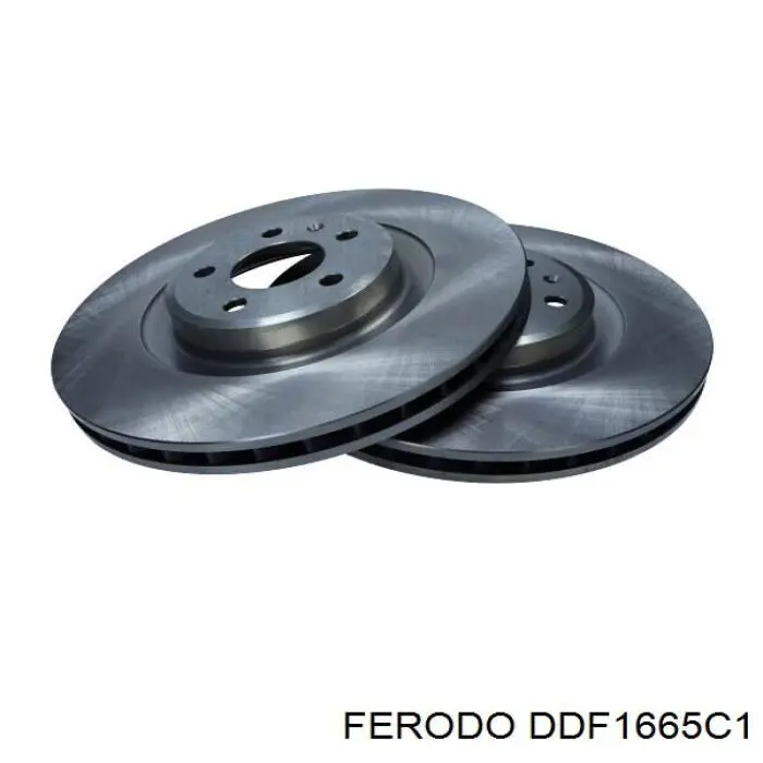 Freno de disco delantero DDF1665C1 Ferodo