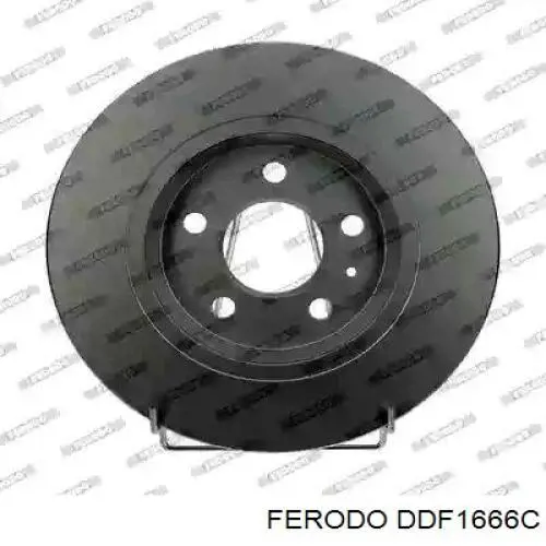 DDF1666C Ferodo disco do freio traseiro