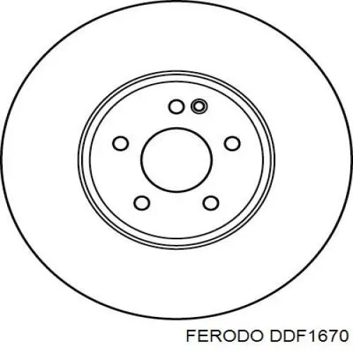 Купить DDF1670 Ferodo Ротор тормозной