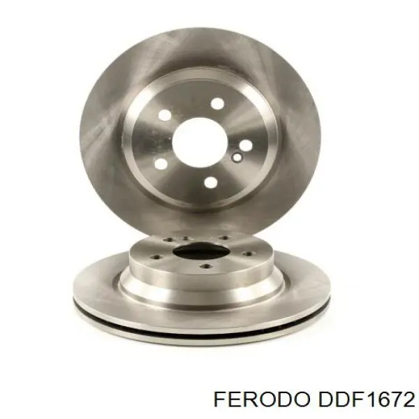DDF1672 Ferodo диск тормозной задний