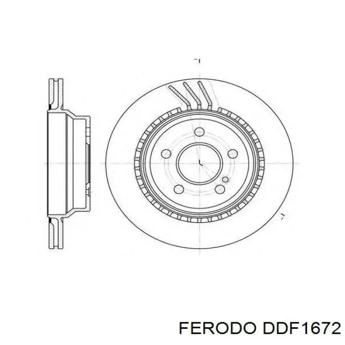 Тормозные диски DDF1672 Ferodo