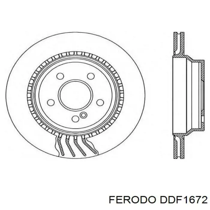 DDF1672 Ferodo Дисковый тормоз