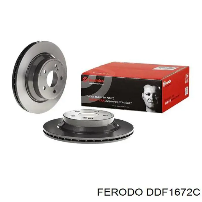 Купить DDF1672C Ferodo Диск тормозной задний