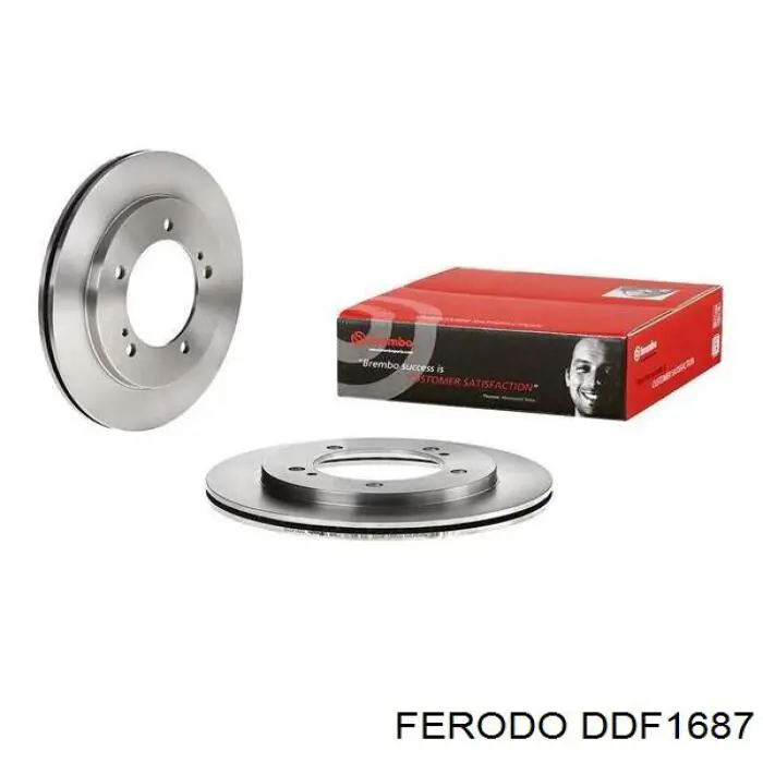 DDF1687 Ferodo диск тормозной передний