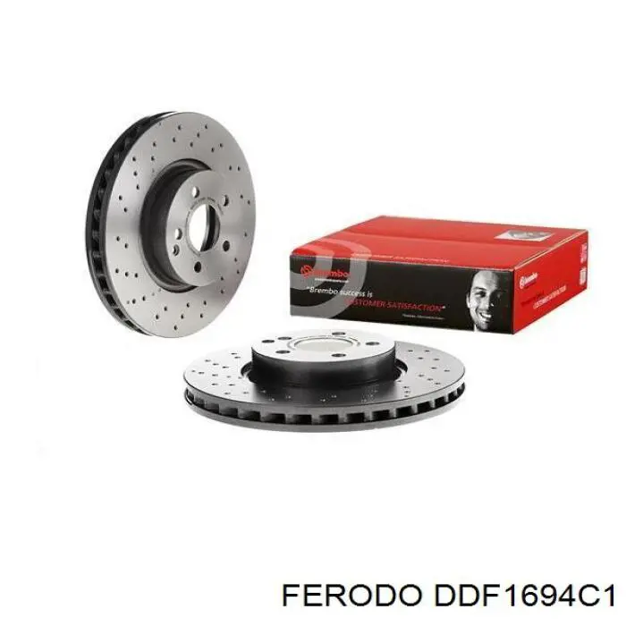 DDF1694C1 Ferodo Диск тормозной передний