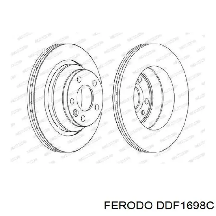 Тормозные диски DDF1698C Ferodo