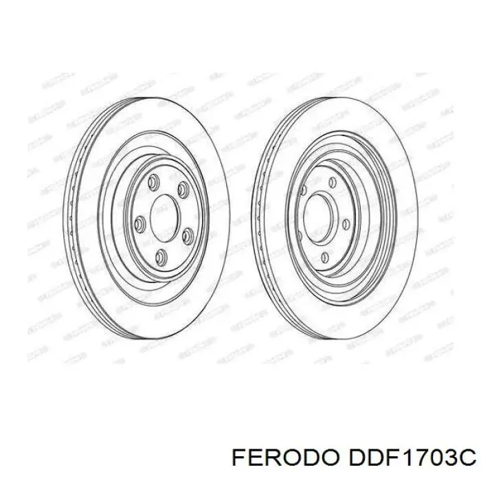 Тормозные диски DDF1703C Ferodo