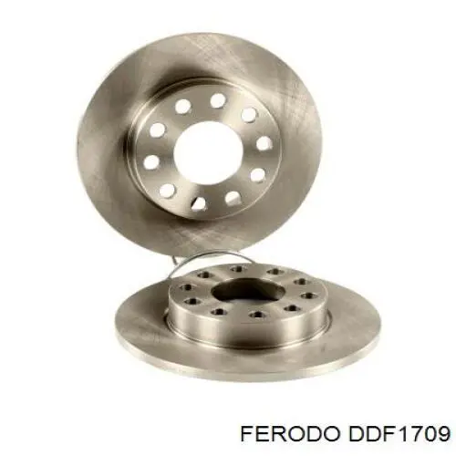 DDF1709 Ferodo диск тормозной задний