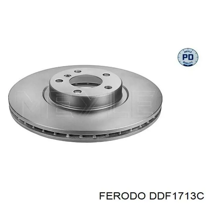 DDF1713C Ferodo диск тормозной передний