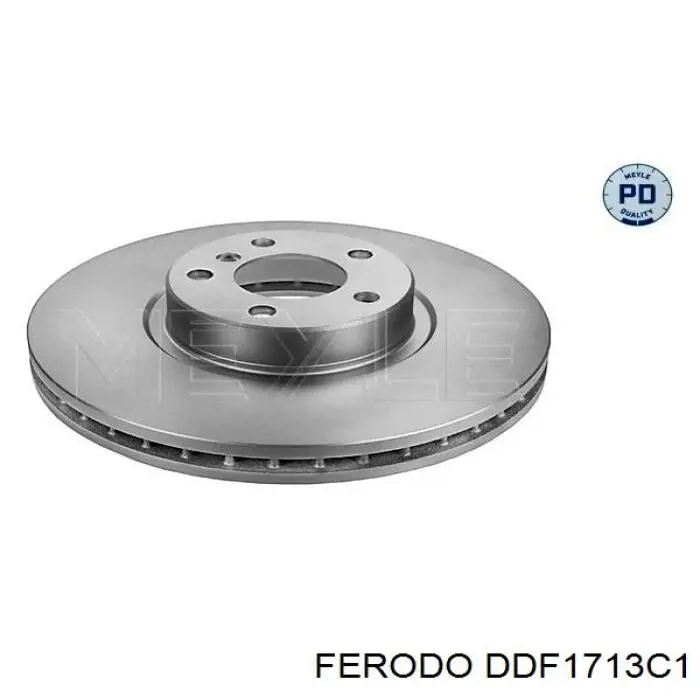 Freno de disco delantero DDF1713C1 Ferodo