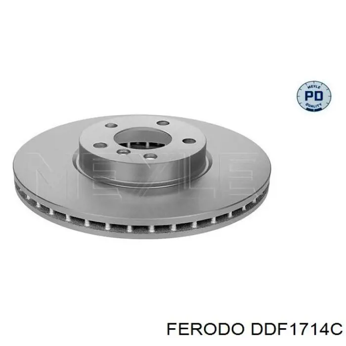 DDF1714C Ferodo диск тормозной передний