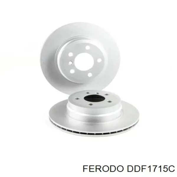 Disco de freno trasero DDF1715C Ferodo